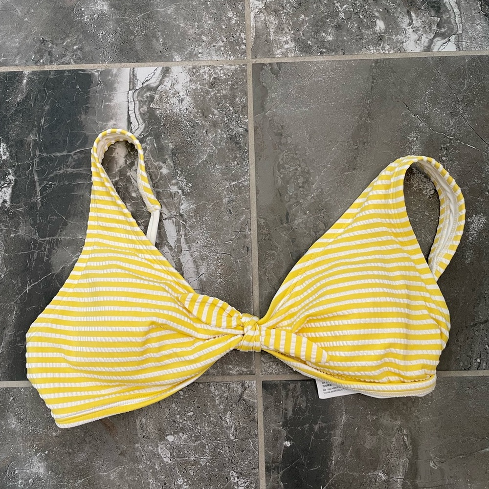 Abercrombie & Fitch Yellow Swim Top